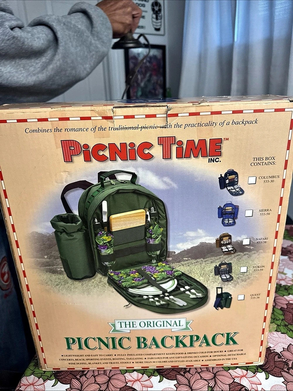 Picnic Time The Original Picnic Backpack Green & Black